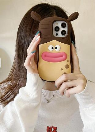 Силиконовый чехол funny 3d для apple iphone 13 pro max (6.7") 7
