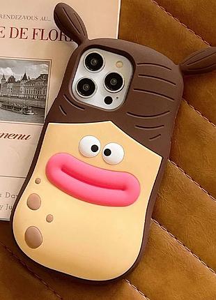 Силиконовый чехол funny 3d для apple iphone 13 pro max (6.7") 2