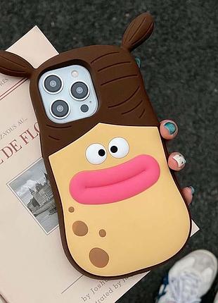 Силиконовый чехол funny 3d для apple iphone 13 pro max (6.7") 4