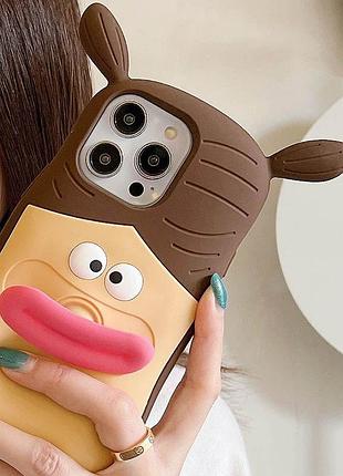 Силиконовый чехол funny 3d для apple iphone 13 pro max (6.7") 5