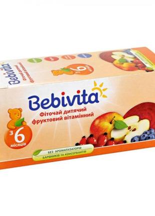 Детский чай bebivita фруктовый витаминный, 30 г (4820025490756)