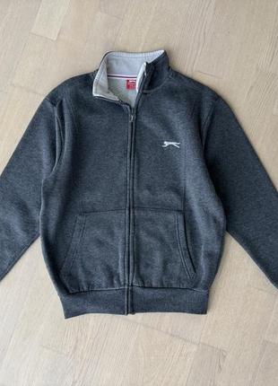 Slazenger кофта світшот зіп на флісі з високим коміром