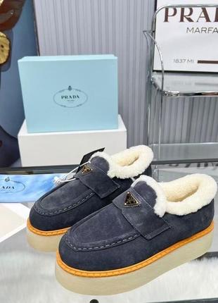 Кеды prada утепленные