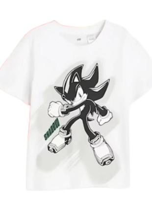 Футболка sonic на 6-8 років,  біла футболка sonic.