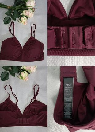 Нежный бюст бралет 36 m&s без косточек , чашка в