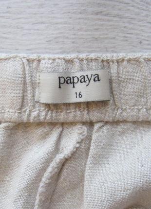 Натуральные брюки на резинке лён вискоза от papaya5 фото