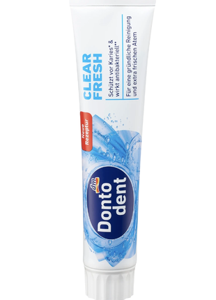 Антибактеріальна освіжаюча зубна паста dontodent zahnpasta clear fresh, 125 ml