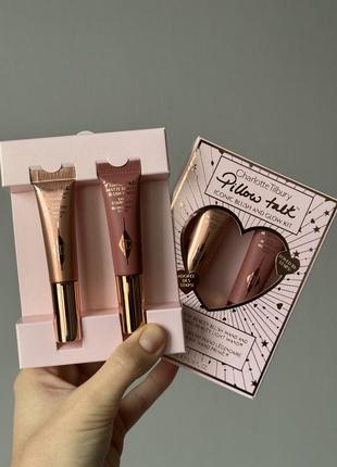 Набір румяна і хайлайтер charlotte tilbury pillow talk blush and glow kit