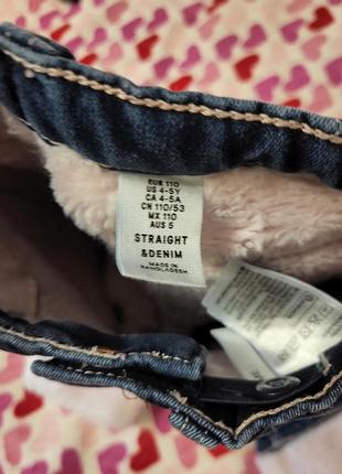 Теплі джинси на дівчинку 4