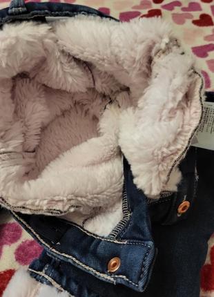 Теплі джинси на дівчинку 10