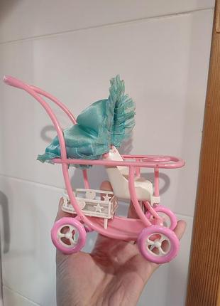 Коляска для барби пупсик кукла