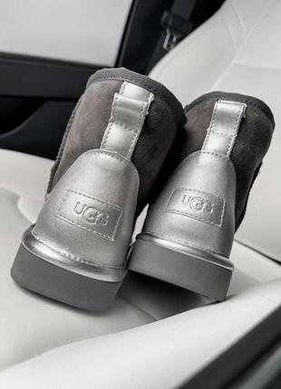 Угги угги угги ugg mini grey chromium
