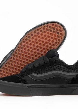Кроссовки женские зимние ванс vans old skool black winter (36рр - 44рр) женские кроссовки зимние с мехом, мужские кроссовки черные зимние