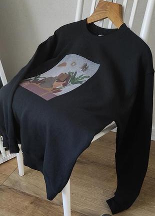 Свитшот черный свитшот