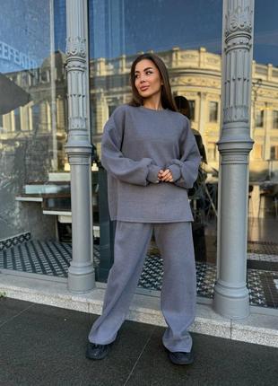 Теплий брючний костюм2 фото