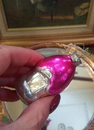 Ёлочная игрушка ссср из стекла в идеальном состоянии, без реставраций
