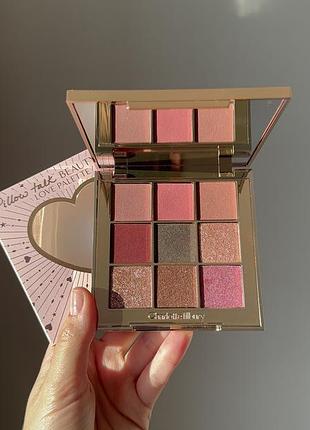 Лімітована палетка тіней charlotte tilbury  pillow talk beautyverse love pallete
