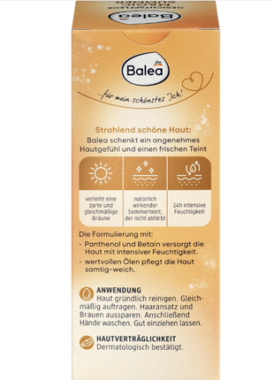 Крем автозасмага для обличчя balea gesichtscreme magic summer, 50 ml2 фото