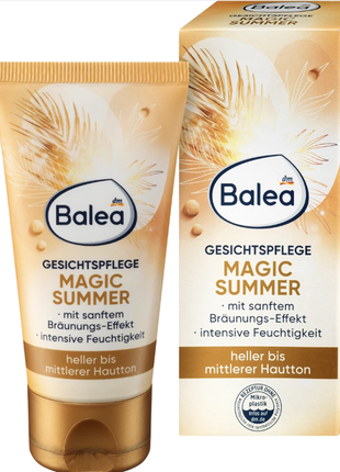 Крем автозасмага для обличчя balea gesichtscreme magic summer, 50 ml