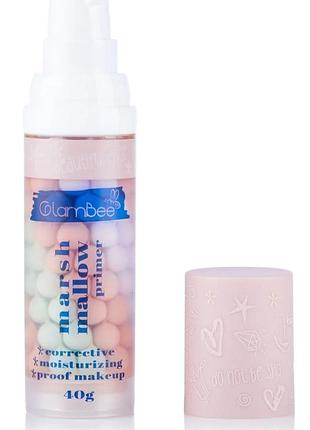 База под макияж glambee marshmallow primer 40 г праймер для лица трехцветная база