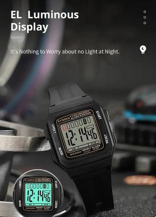 Часы цифровые наручные спортивные электронные synoke, 5 бар.7 фото