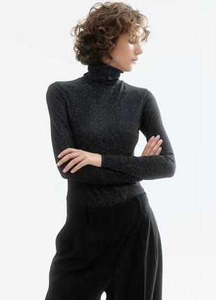 Гольф женский h&m, цвет черный😍 лонгслив водолазка