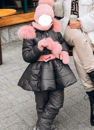 Зимний костюм на девочку
