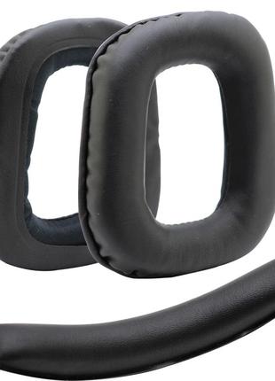 Комплект амбушюры + накладка logitech g930  g231 g230 кожзам