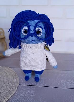 М'яка в'язана іграшка печаль, сум, головоломка