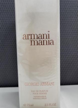 Парфюмированная вода женская giorgio armani armani mania woman лицензия 75 ml