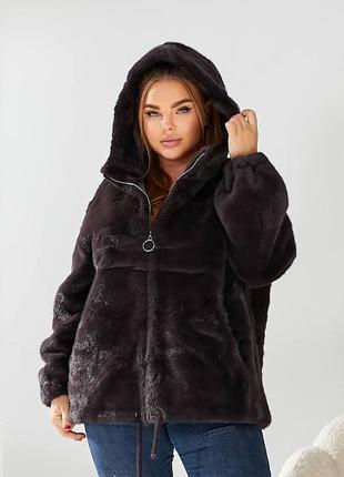 Коротка шуба норка штучна різні кольори рр 52- 60