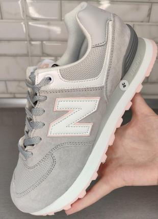 New balance 574 black blue white men unisex classic casual shoes ml574hf2 d