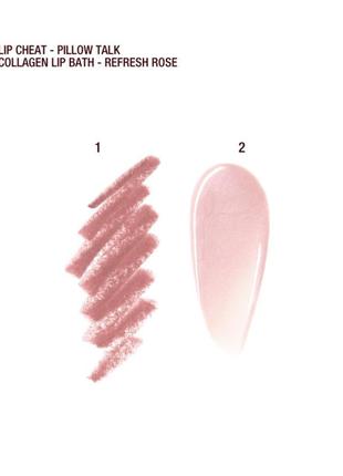 Карандаш и блеск для губ charlotte tilbury glossy lip duo - fresh pink