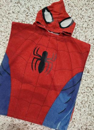 Полотенце пончо с капюшоном, пляжное, банное полотенце 🍒