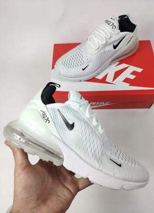 Кросівки nike air max 270 (бело-черные)