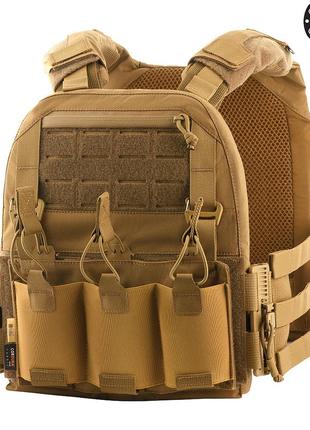 Плитоноска m-tac cuirass qrs койот быстросбрасывающая тактическая для индивидуальной бронезащиты gl-55