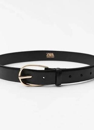 Zara кожаный пасок ремень