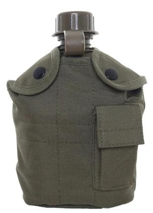 Фляга тактична з підстаканником 1l для військових подорожей та активного відпочинку gl-55