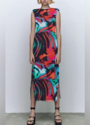 Платье эвросетка zara
