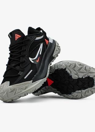 Чоловічі кросівки nike acg mountain fly 2 low "black white orange"