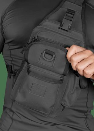 Camotec сумка gunner sling 2.0 black (чорна)