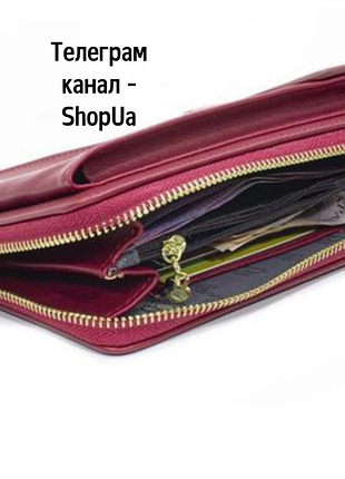 Жіночий гаманець baellerry n8591 red сумка-клатч для телефону грошей банківських карток