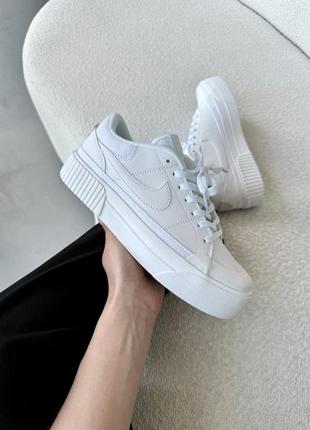 Nike court legacy lift white