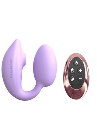 Виброяйцо с вакуумной клиторальной стимуляцией love to love wonderlover viva mauve