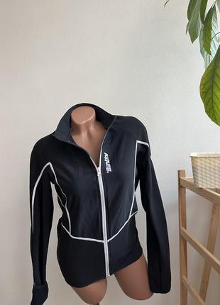 Спортивна  крута термо кофта на змійці xs-m santini