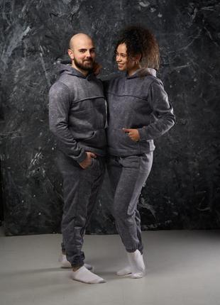 ▪️костюм  турецка тринитка петля з начосом ▪️розміри : s, m, l, xl, xxl ▪️кольори: чорний , графіт ,