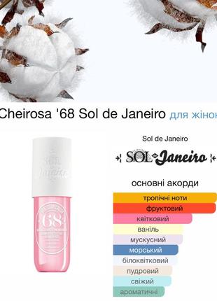 Парфумований спрей для тіла та волосся sol de janeiro brazilian crush cheirosa 59, 68, 62, 40 perfume mist4 фото