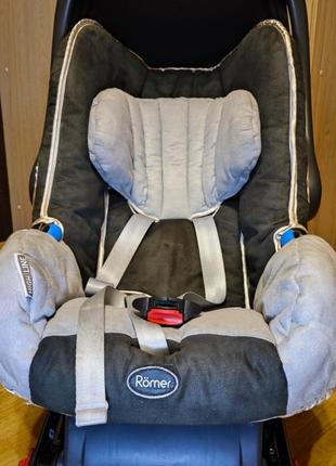 Автокресло автолюлька britax romer baby-safe plus с базой isofix 0-13 кг 0-18 мес
