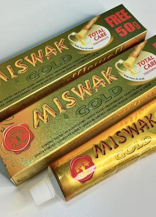 Dabur herb’l miswak gold зубна паста натуральна місвак без фтору, 170 г