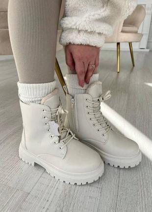 Черевики бежеві (хутро)